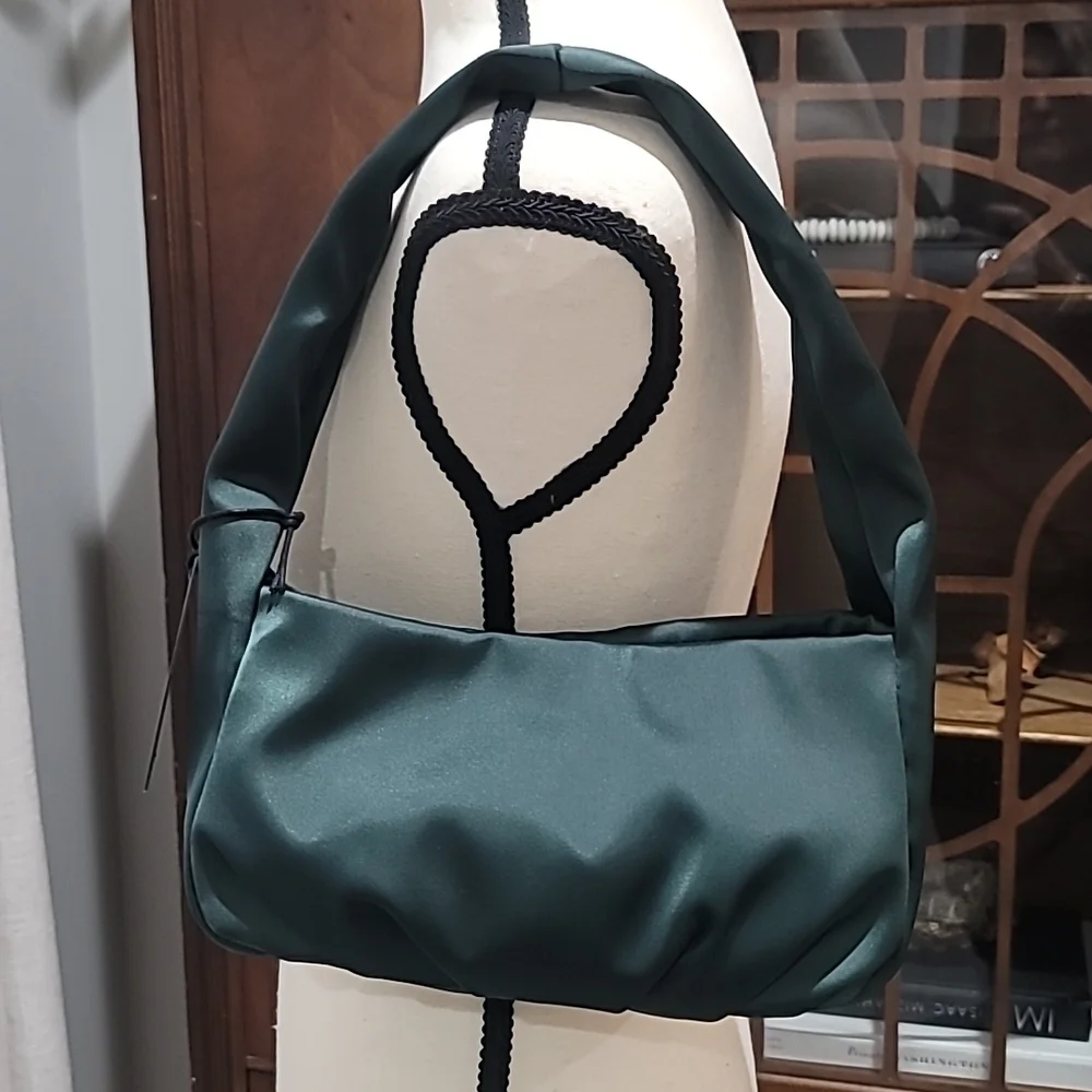 Who What Wear Logan Satin Shoulder Bag